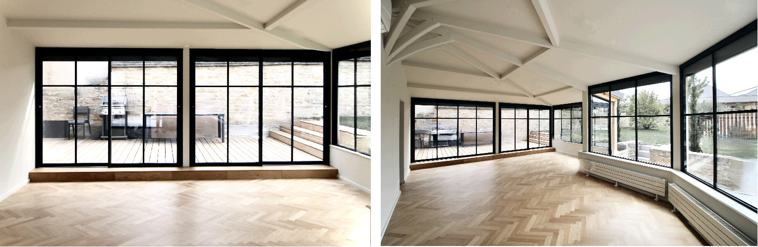 Julie Drevet Architecte d'intérieur Designer : FAUVERNEY  - RÉNOVATION D'UNE MAISON ANCIENNE ET DE SA VÉRANDA