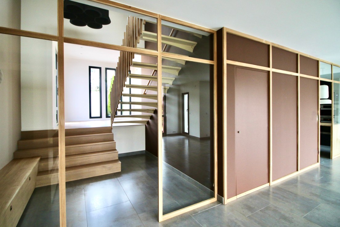 Julie Drevet Architecte d'intérieur Designer : TRANSFORMATION D'UNE MAISON D'ARCHITECTE À FONTAINE-LÈS-DIJON