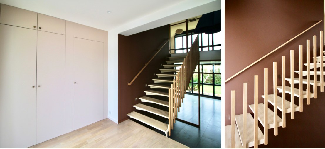 Julie Drevet Architecte d'intérieur Designer : TRANSFORMATION D'UNE MAISON D'ARCHITECTE À FONTAINE-LÈS-DIJON