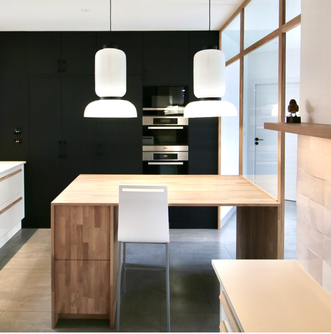 Julie Drevet Architecte d'intérieur Designer : TRANSFORMATION D'UNE MAISON D'ARCHITECTE À FONTAINE-LÈS-DIJON