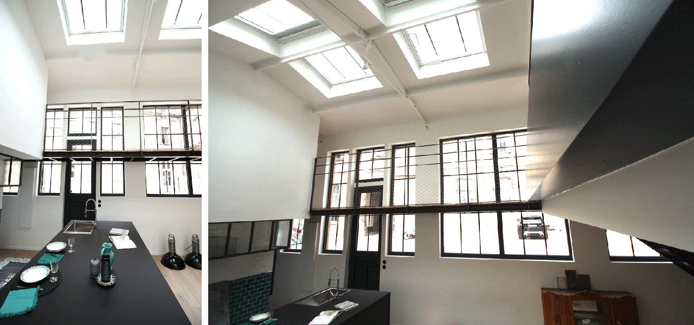 Julie Drevet Architecte d'intérieur Designer : RÉHABILITATION D'UN ATELIER ANCIEN POUR LA CRÉATION D'UN LOFT AVEC JARDIN